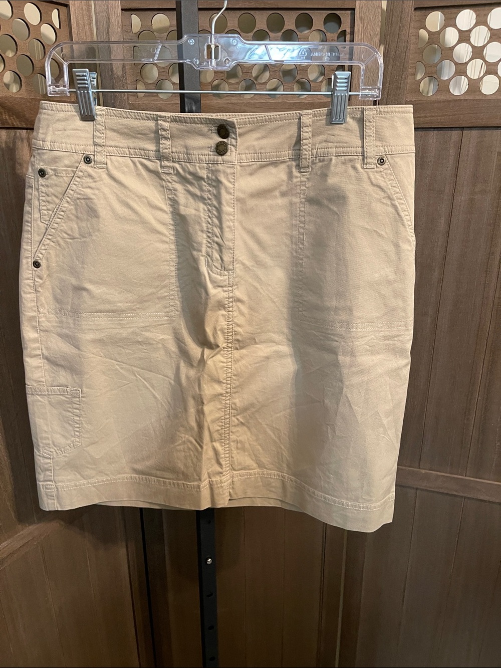 Jones New York Sport Beige Utility Skirt Size 10